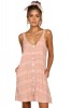 G467-5 Rochie midi de vara cu decolteu in V, L