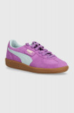 Puma sneakers din piele &icirc;ntoarsă Palermo culoarea violet 396463