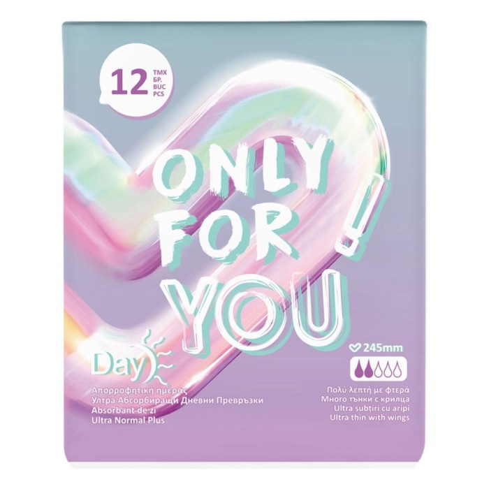 Absorbante Ultra, Day, Normal Plus, Subțiri cu Aripi, Alb, Set 12 Bucăți