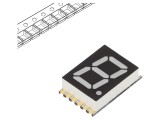 Afișaj LED cu 7 segmente, RGB, SMD