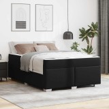 vidaXL Cadru de pat Altele Negru 140 x 200 cm Piele artificială