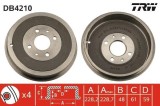 Tambur frana Alfa Romeo 145, 146; Fiat Albea, Doblo, Elba Csl, Fiorino, Fiorino Pick Up, Idea, Linea, Marea, Marea Weekend; Lancia Musa, OE