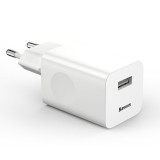 Cumpara ieftin Incarcator Baseus QC 3.0 USB-A 24W CCALL-BX02, Alb , Incarcare Rapida si Fiabila