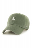 47brand șapcă MLB New York Yankees culoarea gri, cu imprimeu B-BSRNR17GWS-MSA