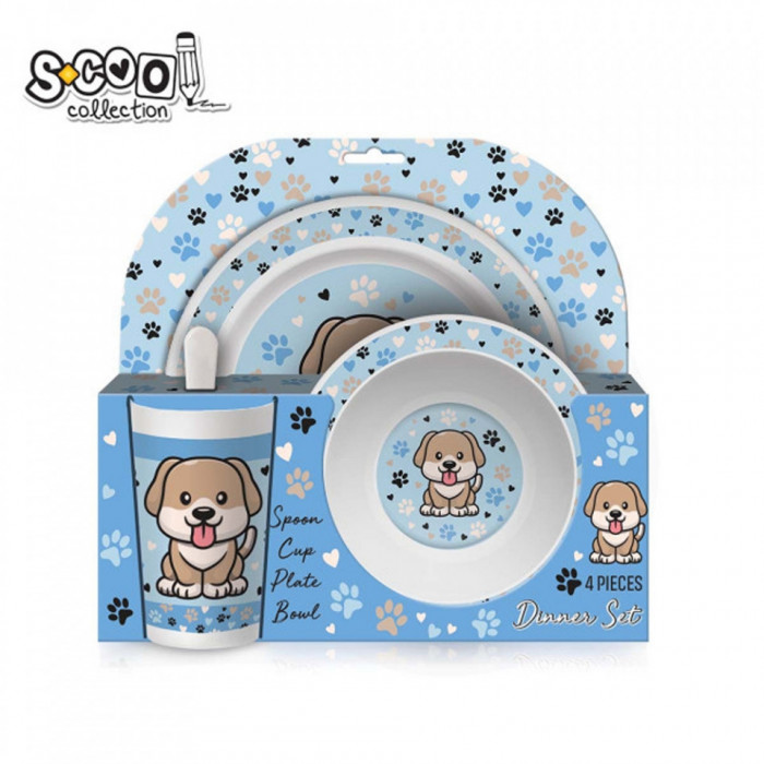 Set vesela + tacamuri, Dog - S-COOL