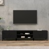 VidaXL Comodă TV, negru, 180x31,5x40 cm, lemn prelucrat 816265