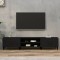 vidaXL Comodă TV, negru, 180x31,5x40 cm, lemn prelucrat 816265