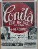 Partitura Teatrul Carabus Tanase - Conita Esti un Vis, Slow Fox Dendrino, Interbelica, Revista Constantin Tanase