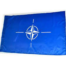 STEAG,DRAPEL NATO de EXTERIOR Original/interior-0,90 m/1,50 m,flag/steag NOU foto