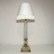 Veioza accent &icirc;naltă, Art Deco, cristal, bronz aurit, vintage