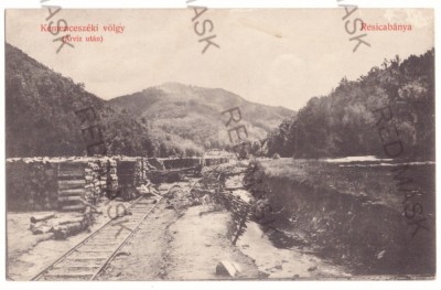 4955 - RESITA, Caras-Severin, Railway, Romania - old postcard - used - 1913 foto