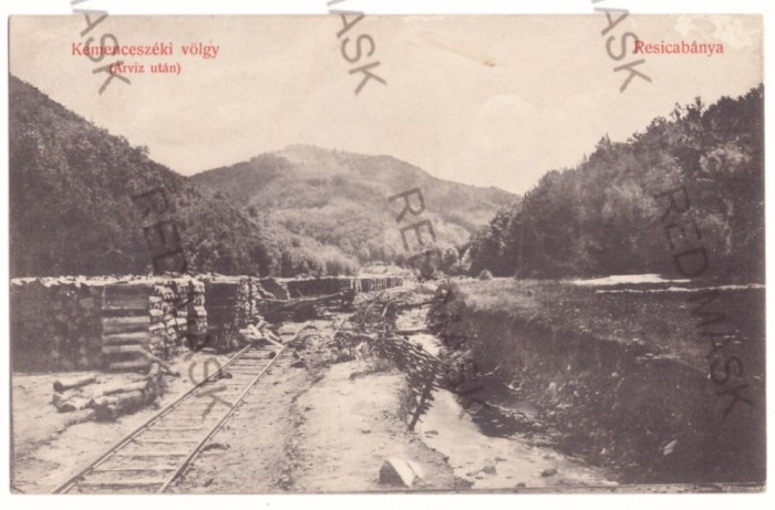 4955 - RESITA, Caras-Severin, Railway, Romania - old postcard - used - 1913