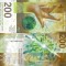 ELVETIA █ bancnota █ 200 Franken █ 2016 █ P-78c Studer Maechler█ UNC necirculata