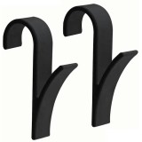 Cumpara ieftin Set 2 carlige pentru prosoape, prindere pe calorifer, plastic ABS rezistent la apa, 9.5 x 2.5 cm, organizare practica pentru baie sau bucatarie, negru