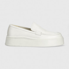 Vagabond Shoemakers mocasini de piele STACY culoarea alb, cu platforma, 5522.101.01