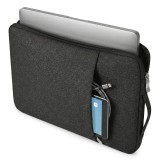Cumpara ieftin Geanta Laptop 15"-16" iUni, Material Textil Impermeabil, Anti-zgarieturi, Anti-socuri, Buzunar extern, Negru