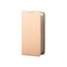 Husa Piele OEM Smart Magnet pentru Samsung Galaxy A20e, Aurie