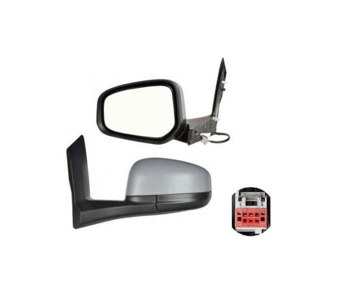 Oglinda exterioara Ford Transit/Tourneo Courier, 05.2014-, Ford Transit/Tourneo Courier, 05.2014- , partea Stanga, culoare sticla crom, sticla convex