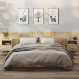 vidaXL Noptiere de perete, 2 buc., stejar sonoma 811014