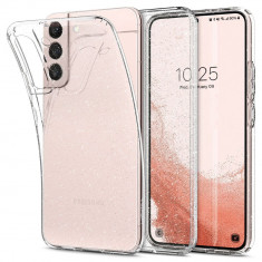 Husa Spigen Cristal Lichid pentru Samsung Galaxy S22 Transparent