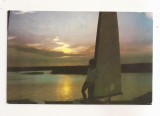 RF154 - Carte Postala - Mamaia. Apus de soare la Siut-Ghiol, circulata 1969