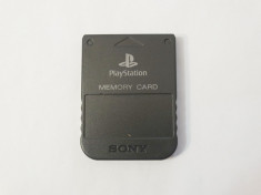 Card memorie Sony Playstation 1 PS1 Ps One 1 Mb - original - negru foto