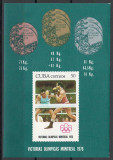 Cuba 1976 Mi 2186 bl 49 MNH - Medalii cubaneze de la Montreal, Nestampilat