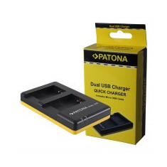 PATONA Dual Quick-Charger pentru Canon NB-13L PowerShot G5 X G5X G7 X G7 X Mark II G7X G9 X G9X incl. Cablu micro-USBCanon-1917