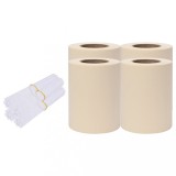 Cumpara ieftin Panouri intimitate gradina, 4 buc., crem, 35x0,19 m, PVC