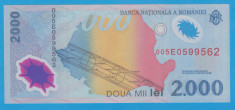 (5) BANCNOTA ROMANIA - 2.000 LEI 1999, ECLIPSA DE SOARE, STARE UNC foto
