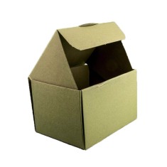 Set 100 Cutii cu Autoformare, 210x150x130 mm, Carton Natur foto