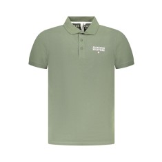 ACCADEMIA MILITARE Tricou polo barbati, cu imprimeu, Regular fit, Verde, L