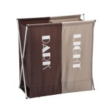 Cos rufe 2 compartimente, panza rama metal 63 x 30 x 64 cm