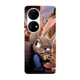 Husa compatibila cu Huawei P40 Pro model Zootopia, Silicon, TPU, Viceversa, Transparent, Carcasa