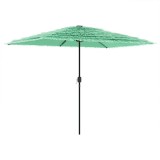Cumpara ieftin Umbrela soare de gradina cu stalp din otel verde 300x200x250 cm