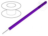 Cablu HookUp Wire 18AWG S&acirc;rmă Cu PVC Violet 30,5m - Cablu de s&acirc;rmă violet 18AWG