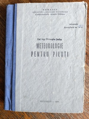 Meteorologie pentru piloti - Col. ing. Ghe. Stefan / R4P2S foto
