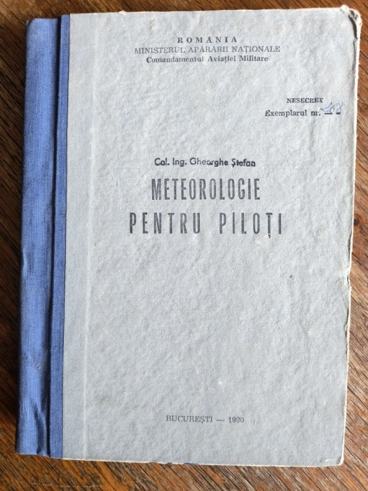 Meteorologie pentru piloti - Col. ing. Ghe. Stefan / R4P2S