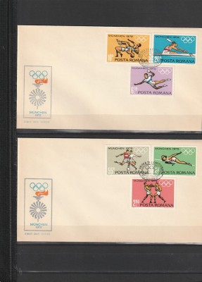 RO - FDC - PREOLIMPIADA MUNCHEN ( LP 787 ) 1972 ( 2 DIN 2 ) foto