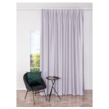 Draperie Mendola Fabrics, model Bellagio, Monograma, jacquard, gri deschis, semiopac, 280 cm