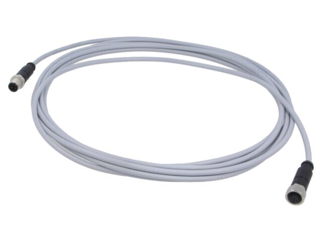 Cablu sensor automatizări HARTING 4 pini mufă PVC 5m M12