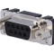 Conector D-Sub 9-Pin mamă drept THT