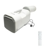 Aparat de aer conditionat portabil 4777 BTU, 600W, 220V cu functie dezumidificare, ventilatie, telecomanda, mod somn, kit instalare inclus Breckner Ge