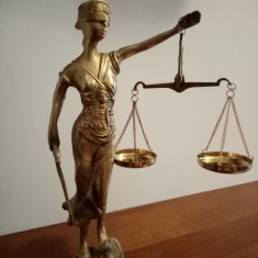 Sculptura din bronz masiv Justiția