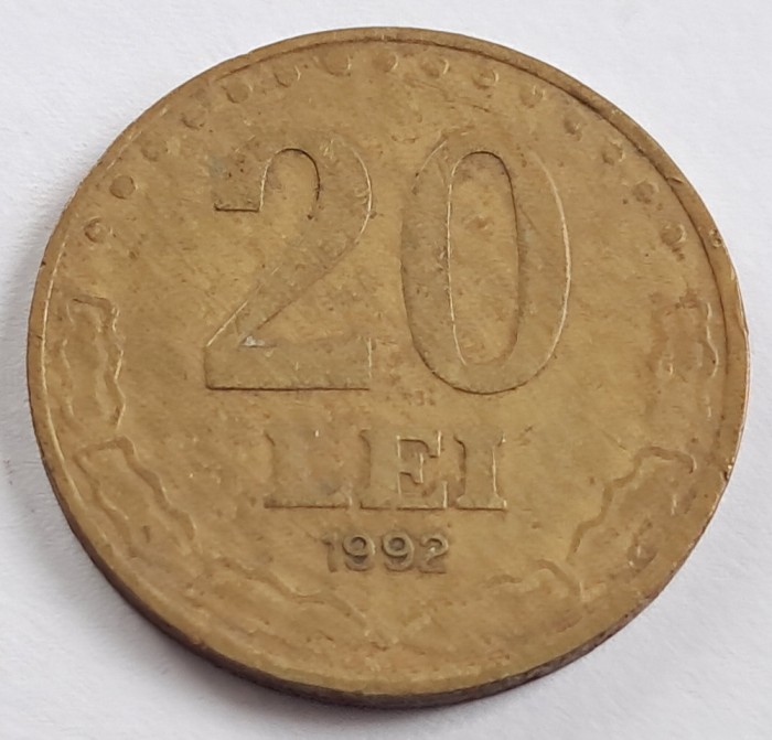 Romania, 20 Lei 1992