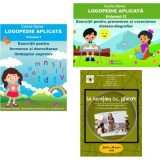 Pachet Logopedie aplicata, 2 volume si Fise de exercitii logopedice - Corina Oprea, Ecaterina Vrasmas
