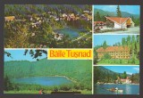 CPIB 24435 CARTE POSTALA - BAILE TUSNAD, MOZAIC, CIRCULATA, 1977, STAMPILE, TIMBRU