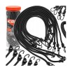 Carlige din cauciuc de fixare pentru bagaje, 8 mm, 8 piese, Verke