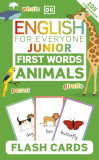 English for Everyone Junior: First Words Animals Flash Cards, Litera