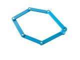 Antifurt Bicicleta cu Cheie, 20x3.5mm, Lungime 840mm, Albastru